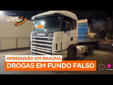 Quatro toneladas de maconha são apreendidas em fundo falso de caminhão em Braúna (SP)