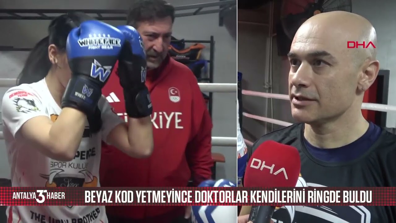 Beyaz kod yetmeyince doktorlar kendilerini ringde buldu