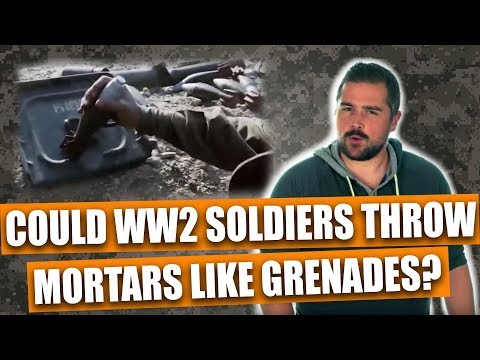 Could WW2 soldiers throw mortar rounds like grenades?