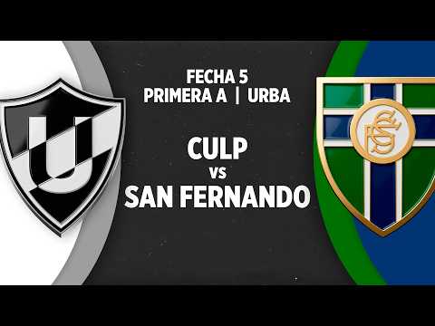 CULP vs San Fernando Fecha 5 URBA PRIMERA A