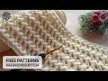 SIMPLE Crochet Pattern for Beginners! 🥰 GORGEOUS Crochet Stitch for Scarf, Sweater & Blanket
