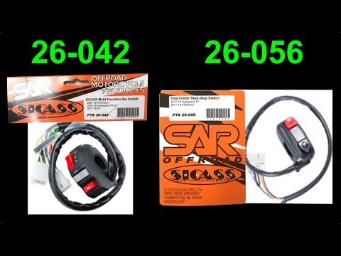 Sicass Racing headlight/turn signal and start/kill switch installation on a 2017 KTM 350 exc-f