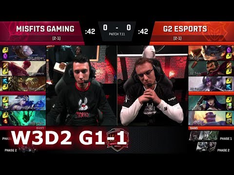 Misfits vs G2 eSports | Game 1 S7 EU LCS Summer 2017 Week 3 Day 2 | MSF vs G2 G1 W3D2