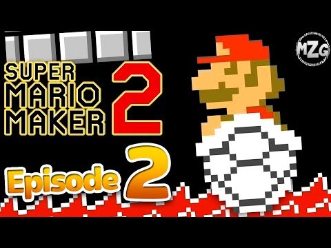 Super Mario Maker 2 Gameplay Walkthrough - Part 2 - Story Mode! Shell Surfing! West & East Hall 1F!