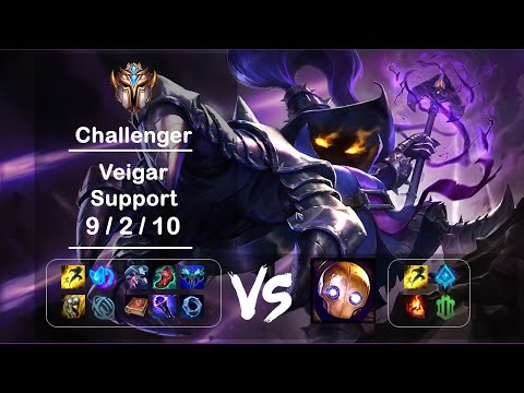 Support Veigar vs Blitzcrank KR Challenger Patch 12.7