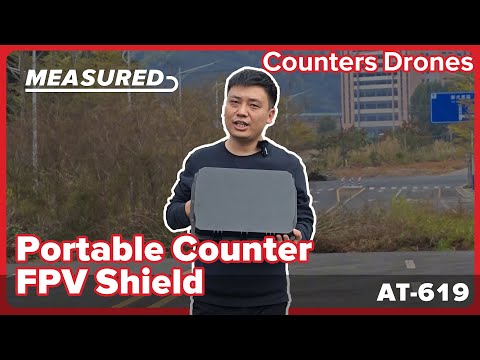 [Measured]How Portable Counter FPV Shield  counters drones #antidrone #military #antiuav #jamming