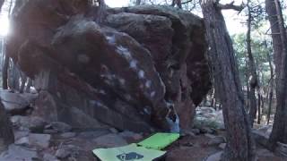 Video thumbnail of A gatas, 6a. Albarracín