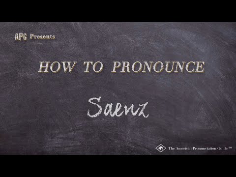 How to Pronounce Saenz (Real Life Examples!)