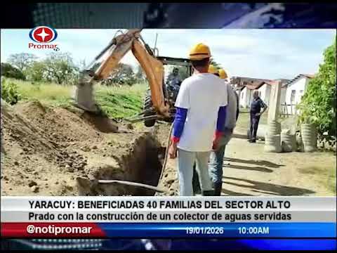 YARACUY: BENEFICIADAS 40 FAMILIAS DEL SECTOR ALTO PRADO CON LA CONSTRUCCIÓN DE UN COLECTOR DE AGUAS