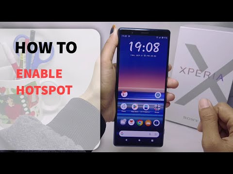 How To Enable Hotspot On Sony Xperia | Active Hotspot Sony Xperia