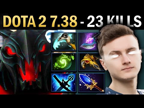 Shadow Fiend Gameplay Miracle with 23 Kills and Arcane - Dota 7.38