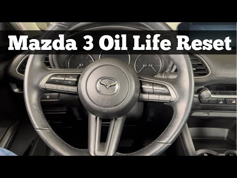 2019 - 2023 Mazda 3 - How To Reset Oil Life Light - Oil Change Service Maintenance Reset