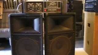 Video thumbnail for Peavey CS-400 Power Amplifier / Yamaha S1121IV PA/Dj Speakers by Jaime Estevez