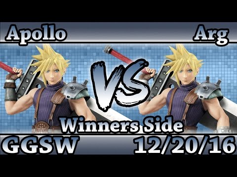 GGSW 12 - Apollo (Cloud) Vs. Arg (Mario, Cloud) Smash Wii U Winners Side - Smash 4