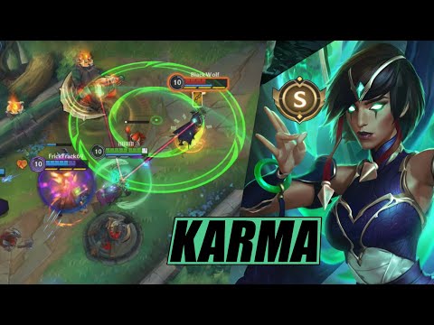 WILD RIFT KARMA vs AKALI MID LANE (BUILD & RUNES) OP DAMAGE & UTILITY