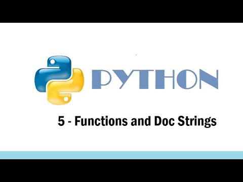 Part 5 Functions In Python Doc Strings In Python