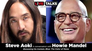 Steve Aoki in conversation with Howie Mandel at Live Talks Los Angeles