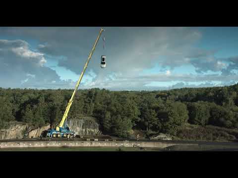 Volvo Cars drops new cars from 30 metres to help rescue services save lives