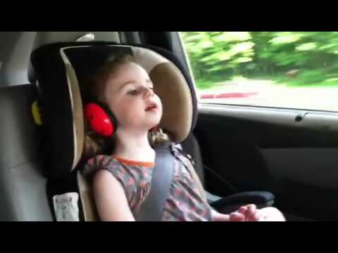 Rachel singing in the car