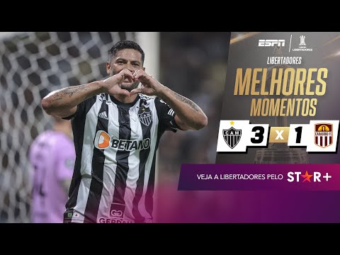 Gols e lances de Atlético Mineiro x Carabobo