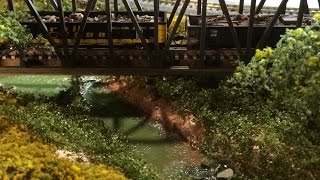 Model Railroad Scenery: How to model a creek or stream.