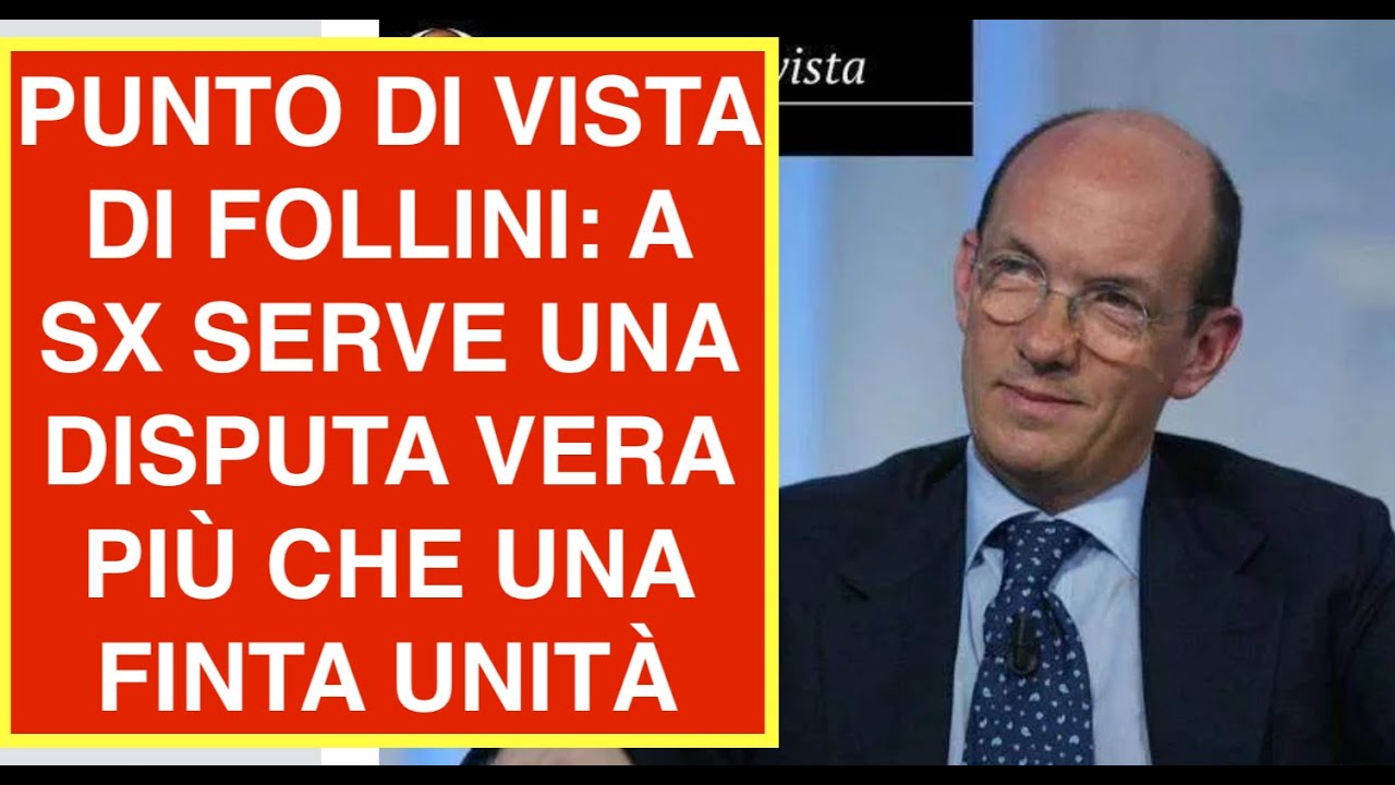PUNTO DI VISTA DI FOLLINI: A SX SERVE UNA DISPUTA VERA PIÙ CHE UNA FINTA UNITÀ