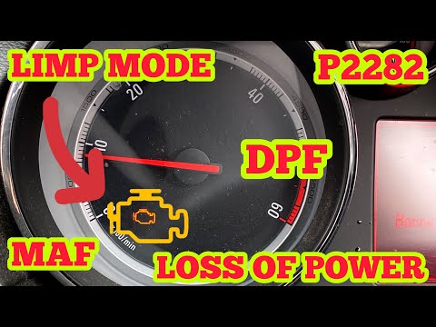VAUXHALL P2463 P2282 DPF MASS AIR FLOW LOSS OF POWER SENSOR PERFORMANCE