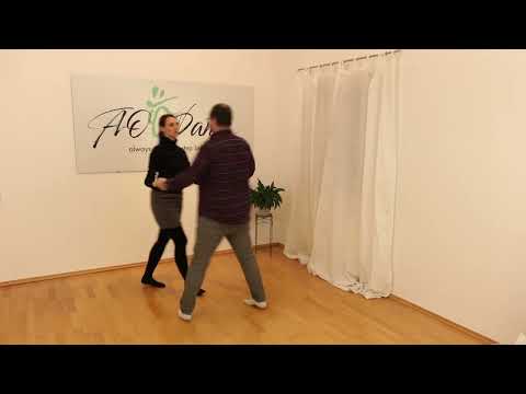 Discofox Figur: das Brezel-Karussell (dazu benötigt 1/2 oder ganze Brezel) - Demonstration & Zählen