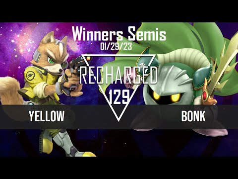 Recharged #129 Winners Semis - Bonk (Meta Knight) vs Yellow (Luigi) - SSBU Tournament