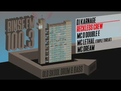 D Double E & Lethal (Reckless Crew) & MC Dream & DJ Karnage | Rinse FM 100.3 | 1998 Jungle DNB set