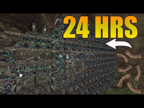 Playing Ark FiberCraft Solo For 24 Hours! This is what happens... | Ark PvP