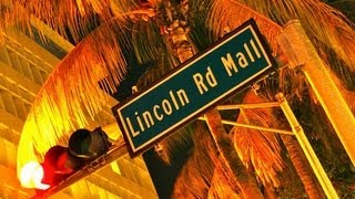 preview picture of video 'Sutarday night walking Lincoln Road, Miami Beach, Florida'