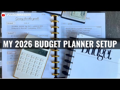 Setting Up My Budget Planner for 2026 #vlogmas #video15of25