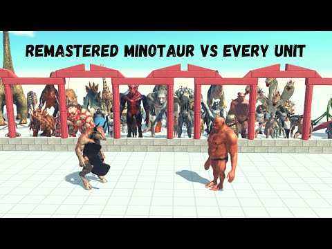 New Update! Remastered Minotaur Vs Every Unit ARBS |Animal Revolt Battle Simulator