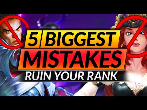 5 WORST Mistakes EVERYONE MAKES Up to Diamond - Escape LOW ELO Now - LoL Tips Guide