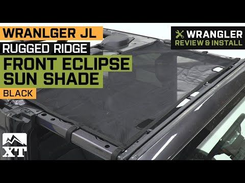 Jeep Wrangler JL 4-Door Rugged Ridge Front Eclipse Sun Shade - Black Review & Install