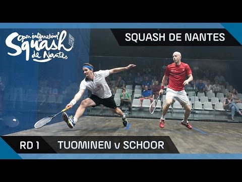 Squash: Tuominen v Schoor - Squash de Nantes - Rd 1 Highlights