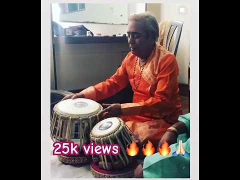 Rare clip of Pandit  Birju Maharaj ji on Tabla #classicaltabla #kathakdance #classical #indiandance