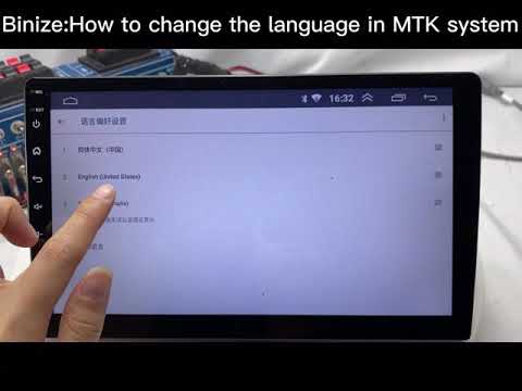 Binize: How to change the language in MTK system?