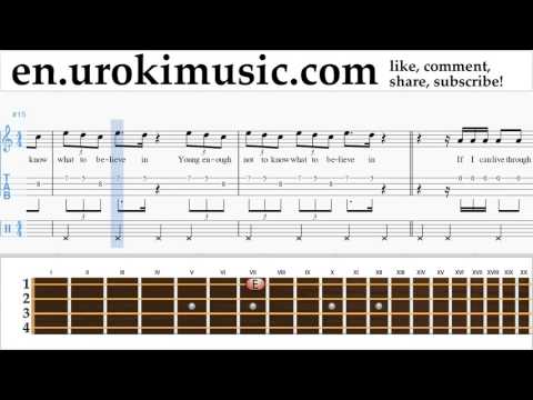 Ukulele lessons Fall Out Boy - Champion Sheet Music Tutorial Part#2 um-i352