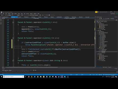 C++ Blocking Sockets Networking [Winsock] Tutorial 15: Packet Exceptions