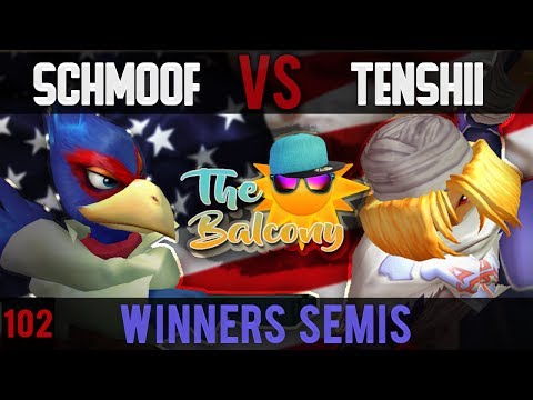 Melee @ the Balcony 102 - Winners Semis ft. BCB|Schmoofy (Falco) VS Tenshii (Sheik)