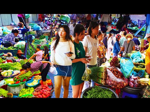 Food Rural TV, Cambodian Traditional Food Market In Phnom Penh - ​Routine Food & Lifestyle