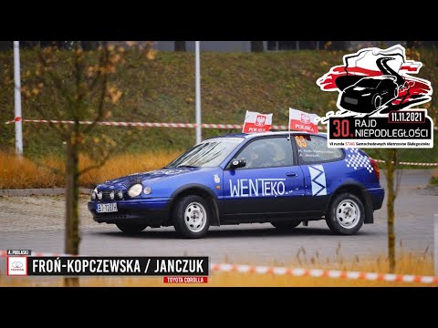 Froń-Kopczewska / Janczuk - Toyota Corolla - 30 Rajd Niepodległości 2021