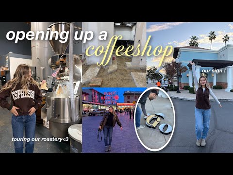 cafe diaries ⭐️☕️ | our sign gets installed, touring the roastery, menu developing