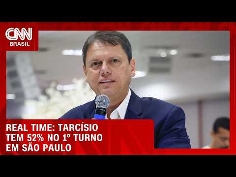Tarcísio venceria disputa em 1º turno, com 52%; Haddad tem 35%, aponta pesquisa | CNN NOVO DIA
