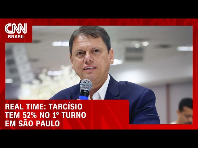 Tarcísio venceria disputa em 1º turno, com 52%; Haddad tem 35%, aponta pesquisa | CNN NOVO DIA