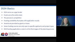 OHFS Webinar Series: DOH Application Process - A Roadmap to Funding