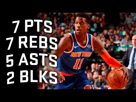 Frank Ntilikina Full Highlights Knicks vs Mavericks 1.7.18 - 7 Points, 7 Rebounds, 5 Assists