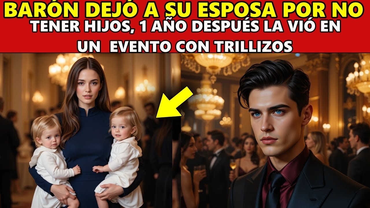 Barón Dejó a Su Esposa por No Tener Hijos, 1 Año Después la Vió en un  Evento con Trillizos